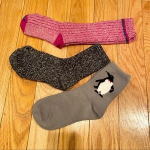 3 pairs of cozy socks from Jcrew + Loft appx. size women’s 7-9